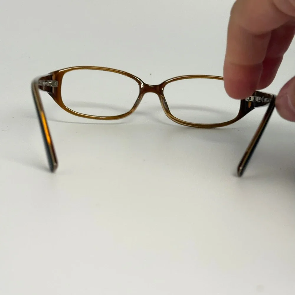 Anne Klein AK5120 Brown Amber Oval Eyeglasses Frames 52-15-130